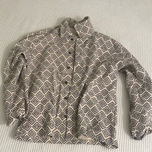 Jack & Jones Cream and Black Textured Shirt